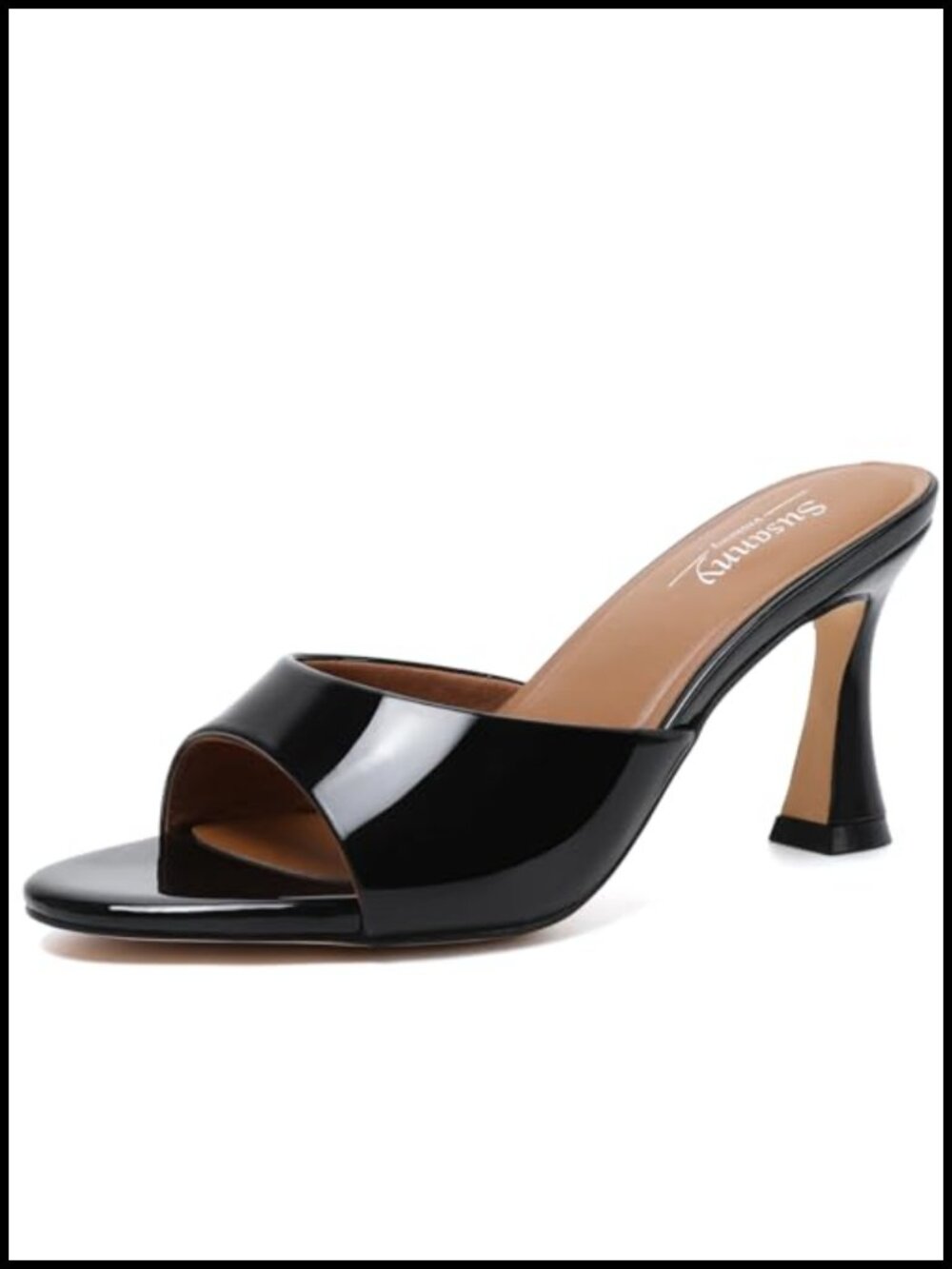 Women's Pointed Open Toe Strappy Chunky Block Heels Sandals
